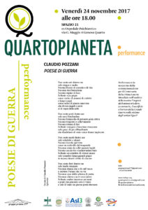 NOVEMBRE 2017 - Poesie di guerra